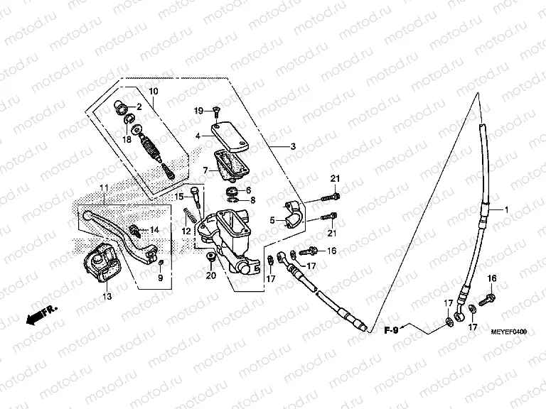 F-4 FRONT MASTER CYLINDER