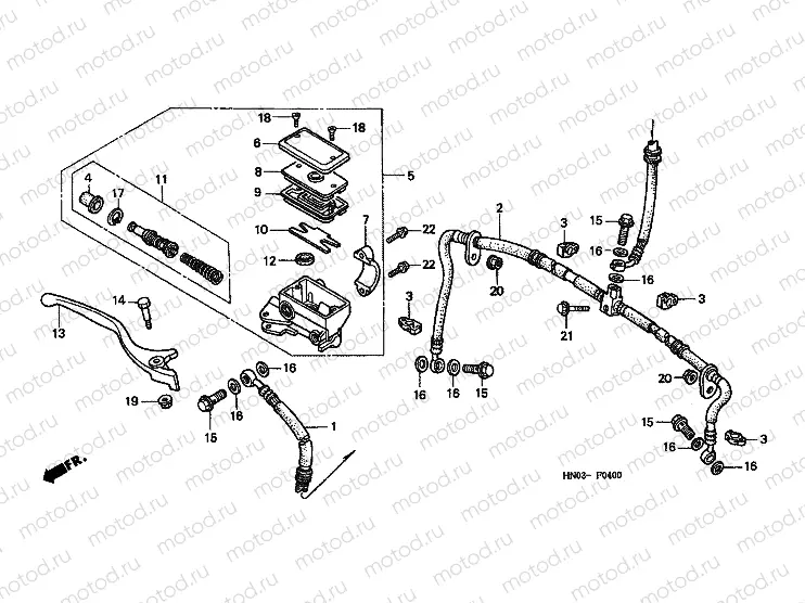 F-4 FRONT MASTER CYLINDER