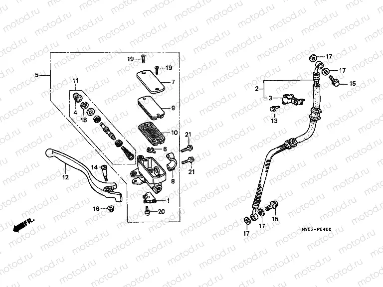 F-4 FRONT MASTER CYLINDER