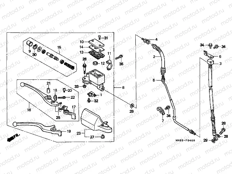 F-4 FRONT MASTER CYLINDER