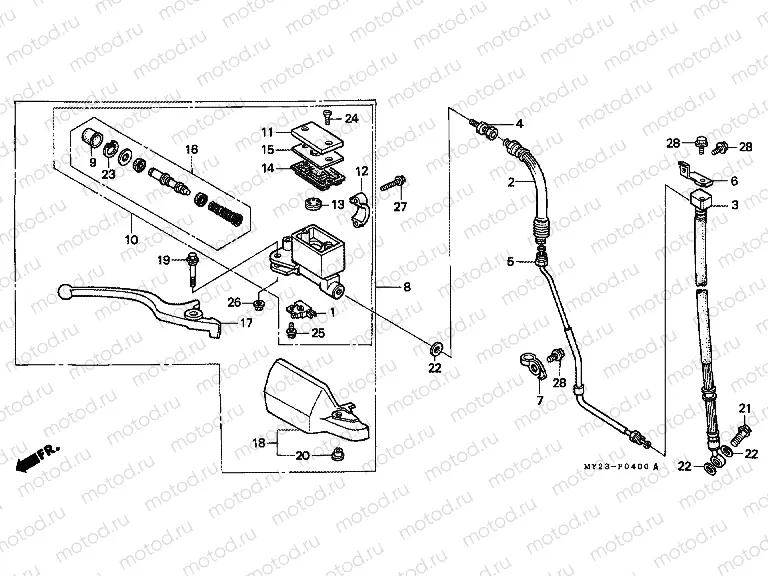 F-4 FRONT MASTER CYLINDER