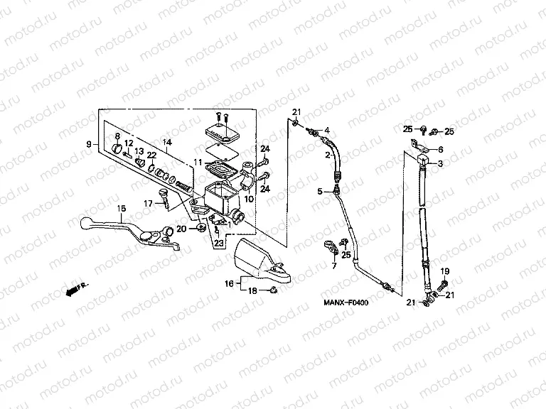 F-4 FRONT MASTER CYLINDER