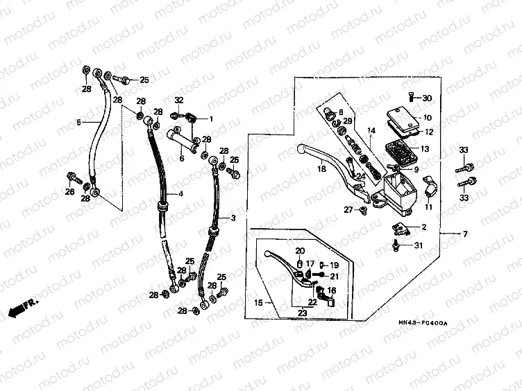 F-4 FRONT MASTER CYLINDER