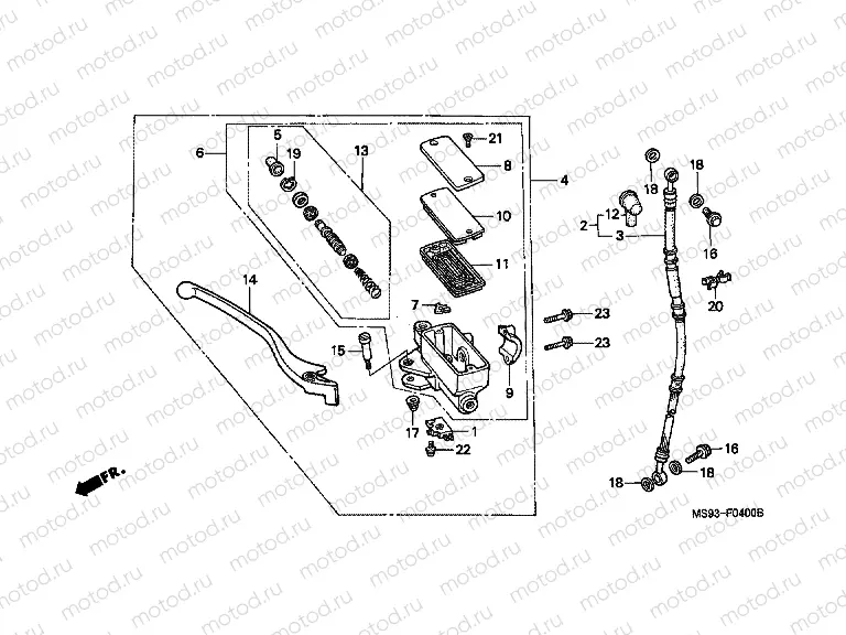 F-4 FRONT MASTER CYLINDER