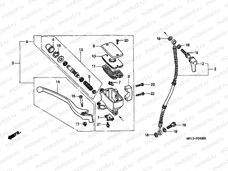 F-4 FRONT MASTER CYLINDER