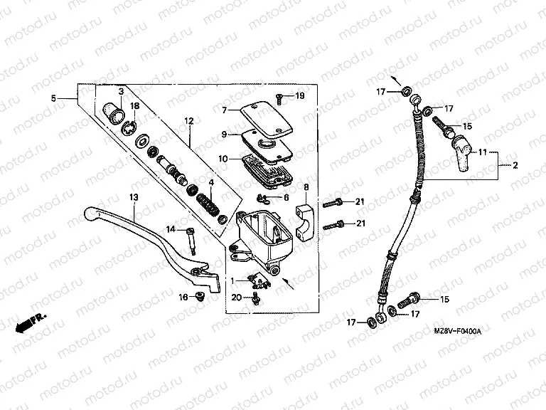 F-4 FRONT MASTER CYLINDER