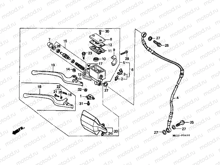 F-4 FRONT MASTER CYLINDER