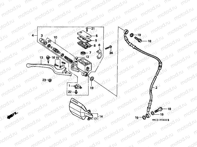 F-4 FRONT MASTER CYLINDER