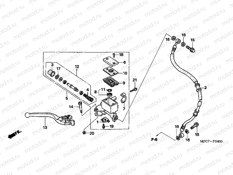 F-4 FRONT MASTER CYLINDER