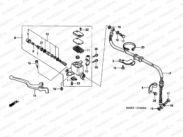 F-4 FRONT MASTER CYLINDER