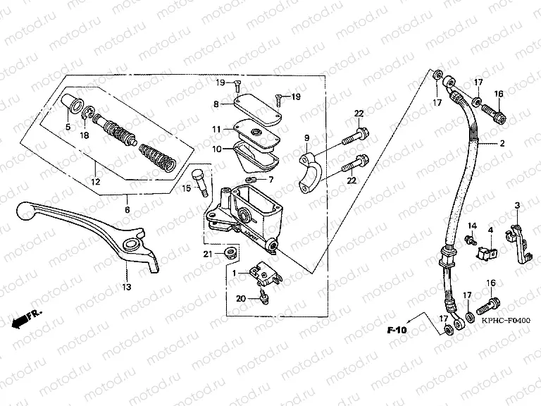 F-4 FRONT MASTER CYLINDER
