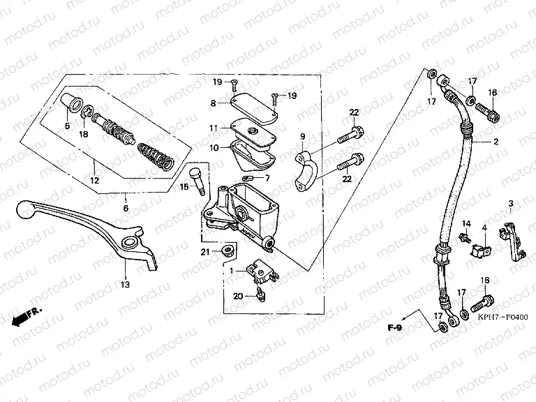 F-4 FRONT MASTER CYLINDER