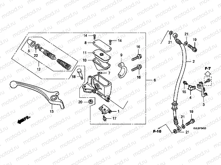 F-4 FRONT MASTER CYLINDER