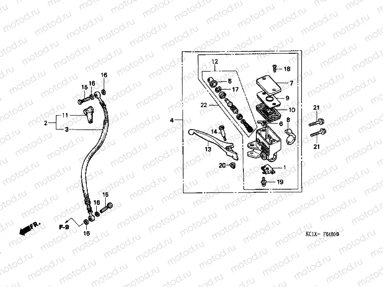 F-4 FRONT MASTER CYLINDER