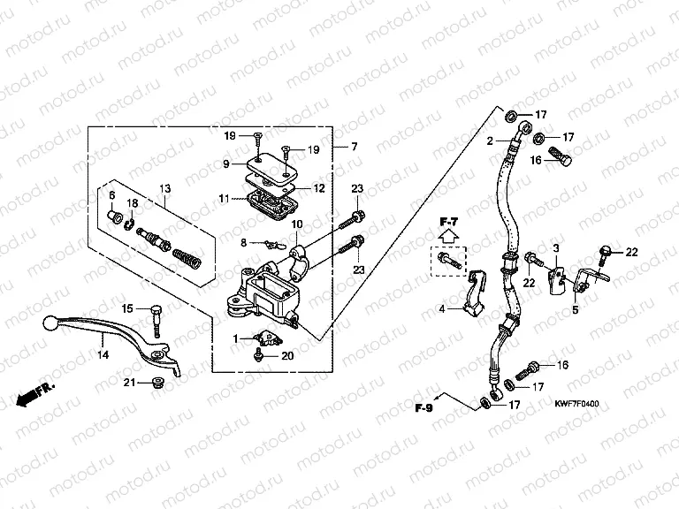 F-4 FRONT MASTER CYLINDER