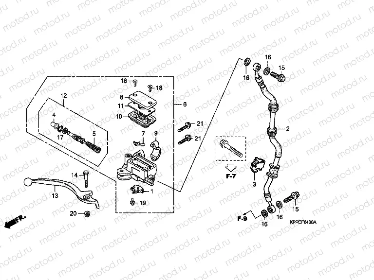 F-4 FRONT MASTER CYLINDER