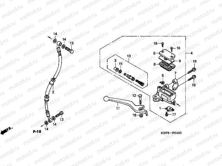 F-4 FRONT MASTER CYLINDER