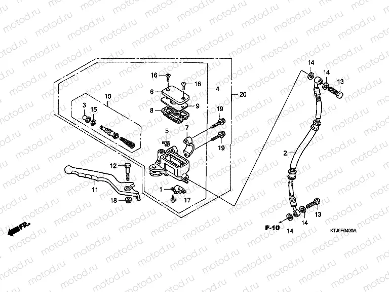 F-4 FRONT MASTER CYLINDER