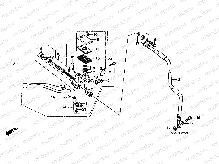 F-4 FRONT MASTER CYLINDER
