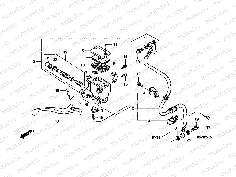 F-4 FRONT MASTER CYLINDER