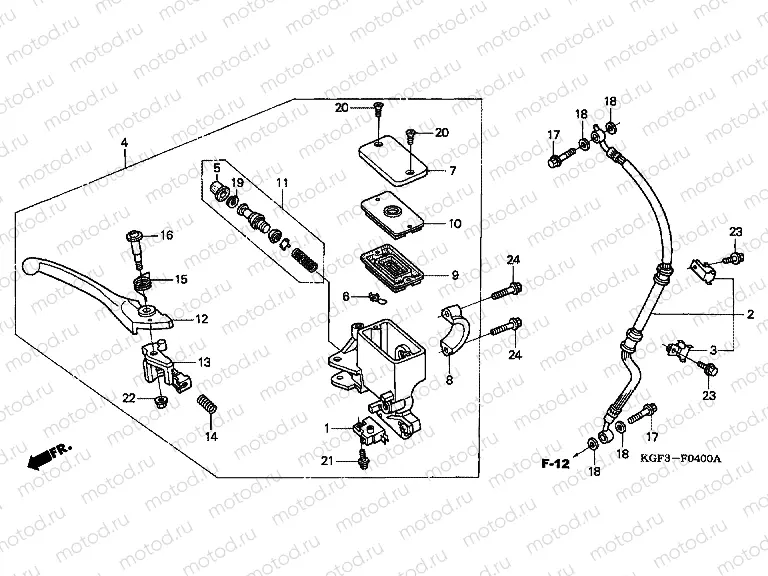 F-4 FRONT MASTER CYLINDER