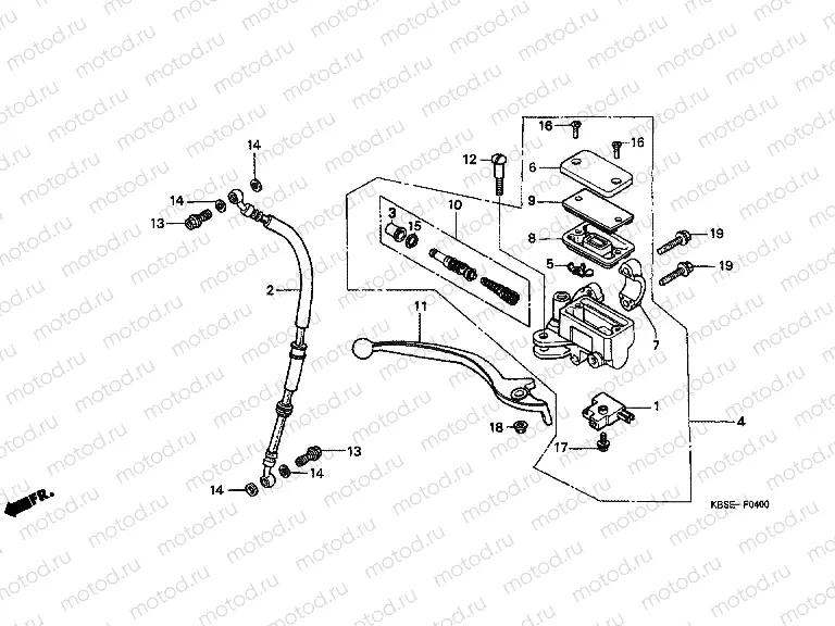 F-4 FRONT MASTER CYLINDER