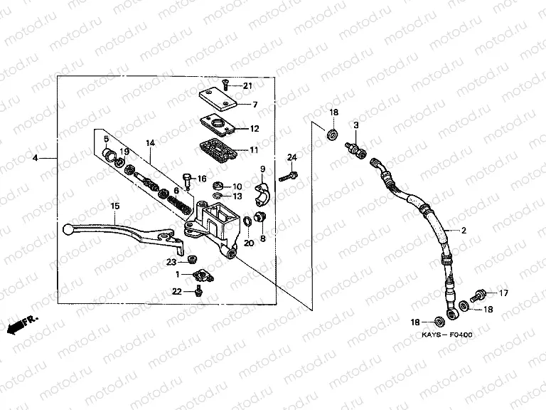 F-4 FRONT MASTER CYLINDER