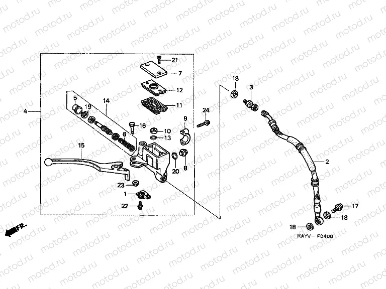 F-4 FRONT MASTER CYLINDER
