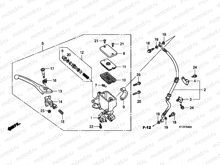 F-4 FRONT MASTER CYLINDER