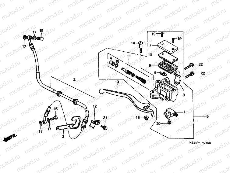 F-4 FRONT MASTER CYLINDER