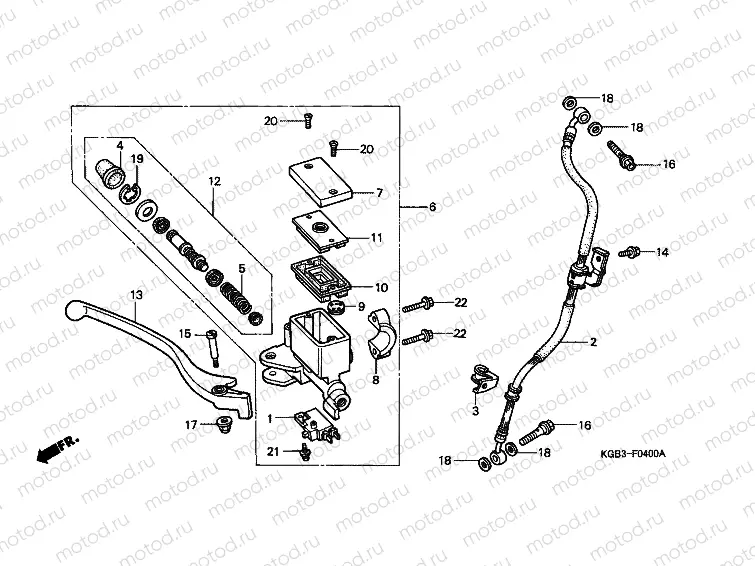 F-4 FRONT MASTER CYLINDER