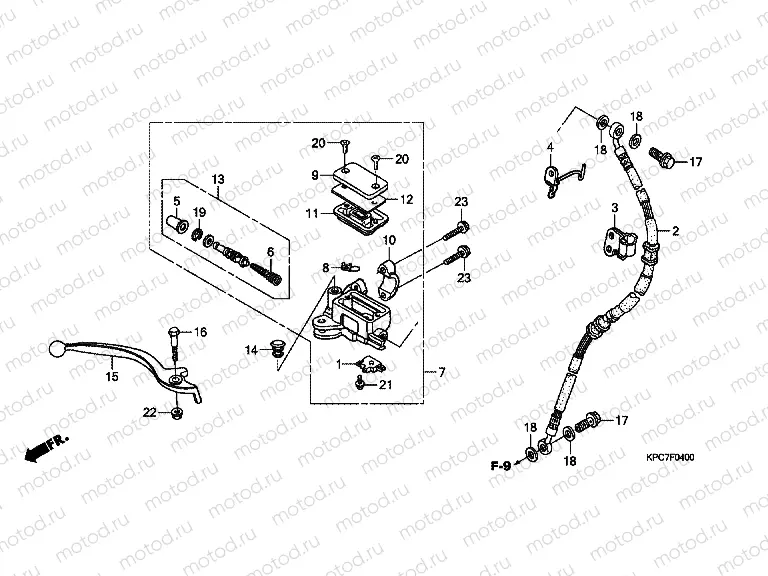 F-4 FRONT MASTER CYLINDER