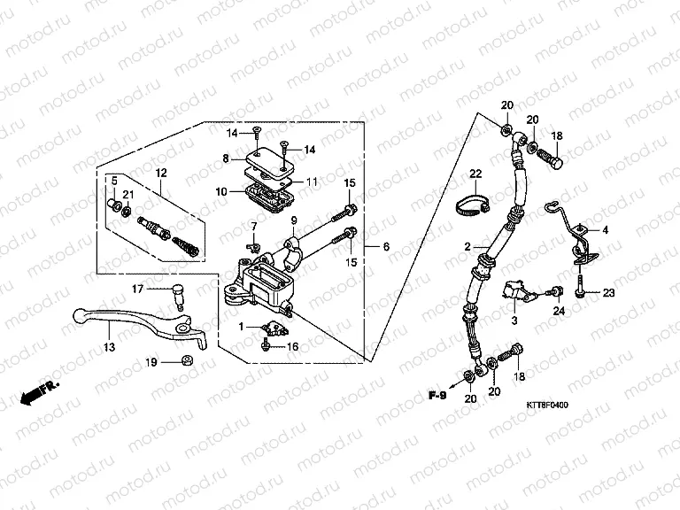 F-4 FRONT MASTER CYLINDER