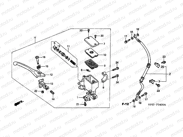 F-4 FRONT MASTER CYLINDER