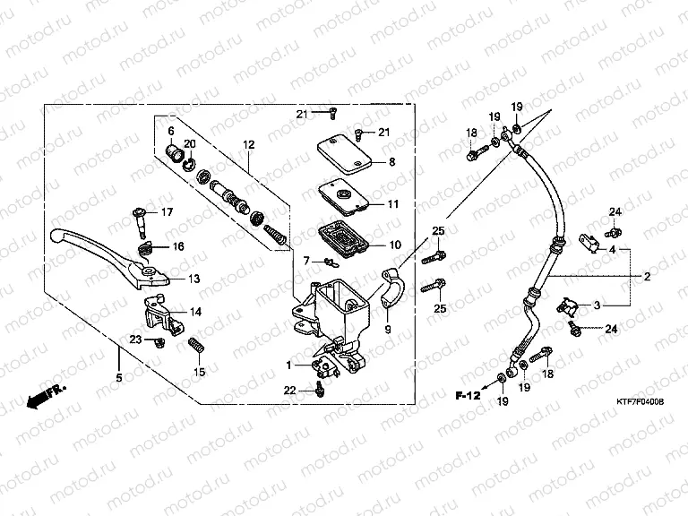 F-4 FRONT MASTER CYLINDER