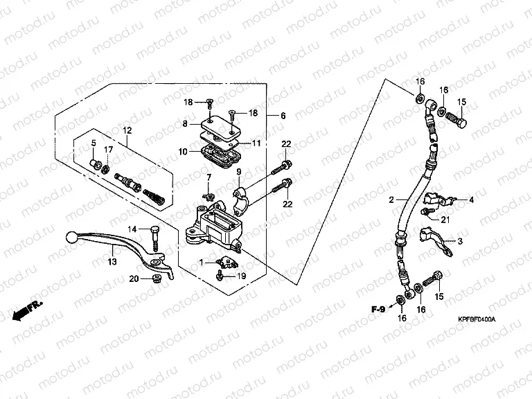 F-4 FRONT MASTER CYLINDER