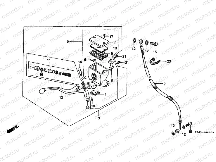 F-4 FRONT MASTER CYLINDER