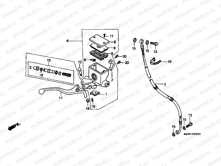 F-4 FRONT MASTER CYLINDER