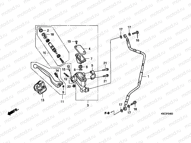 F-4 FRONT MASTER CYLINDER