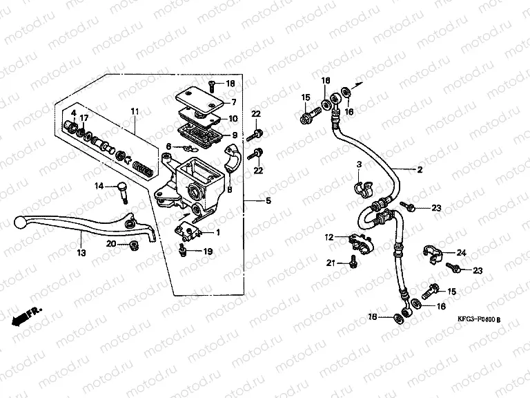 F-4 FRONT MASTER CYLINDER