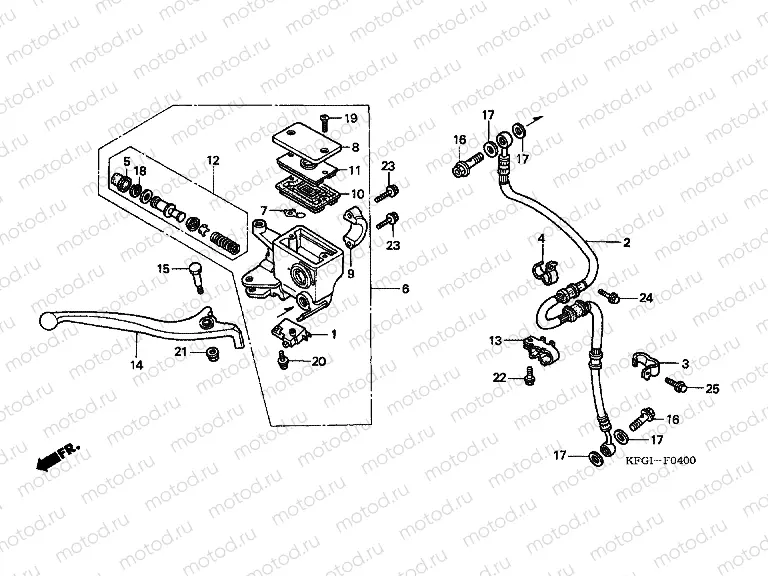 F-4 FRONT MASTER CYLINDER