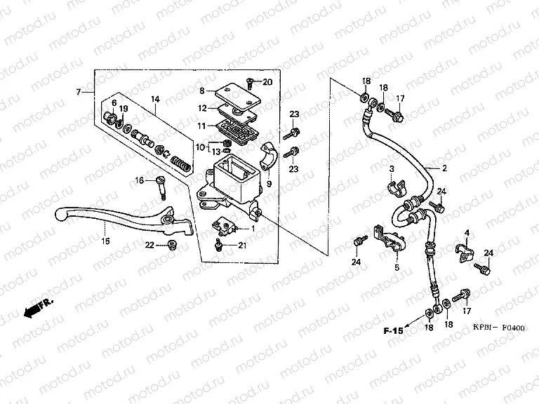 F-4 FRONT MASTER CYLINDER