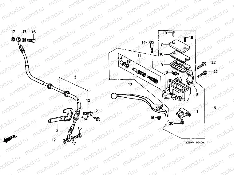 F-4 FRONT MASTER CYLINDER