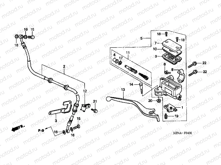 F-4 FRONT MASTER CYLINDER