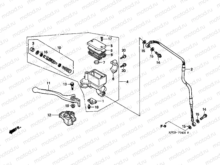 F-4 FRONT MASTER CYLINDER