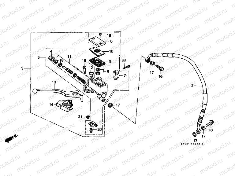 F-4 FRONT MASTER CYLINDER