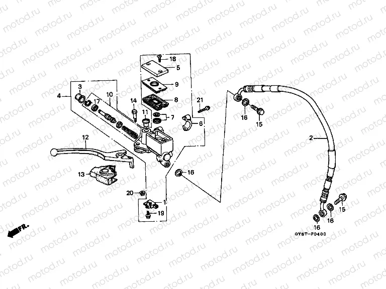 F-4 FRONT MASTER CYLINDER