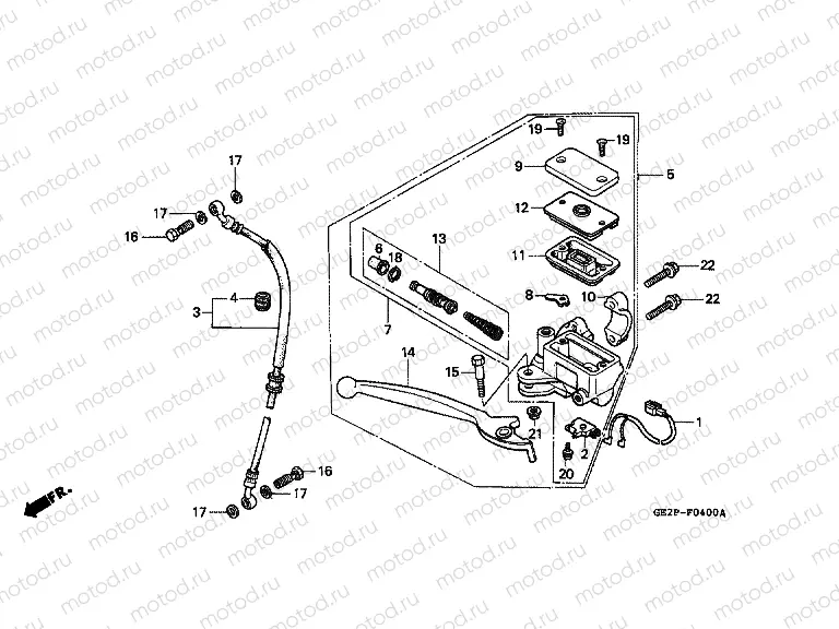 F-4 FRONT MASTER CYLINDER