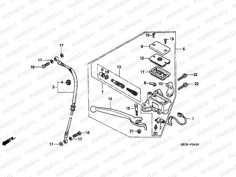 F-4 FRONT MASTER CYLINDER