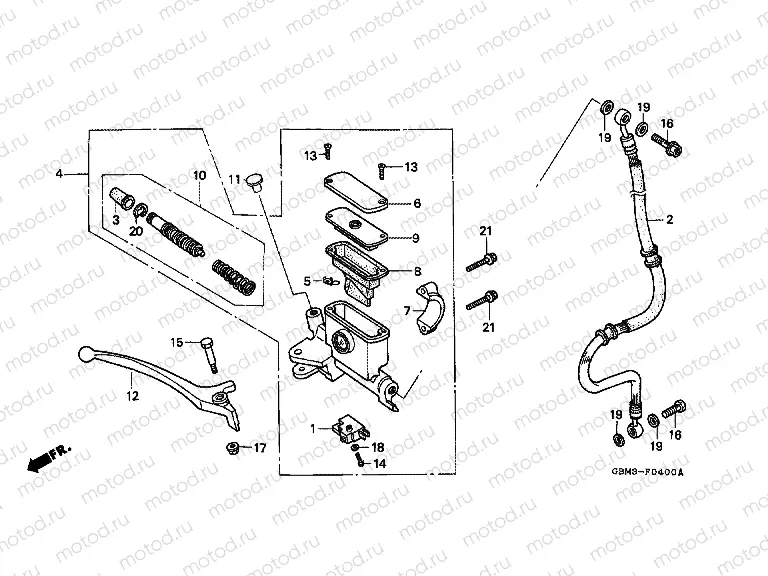 F-4 FRONT MASTER CYLINDER